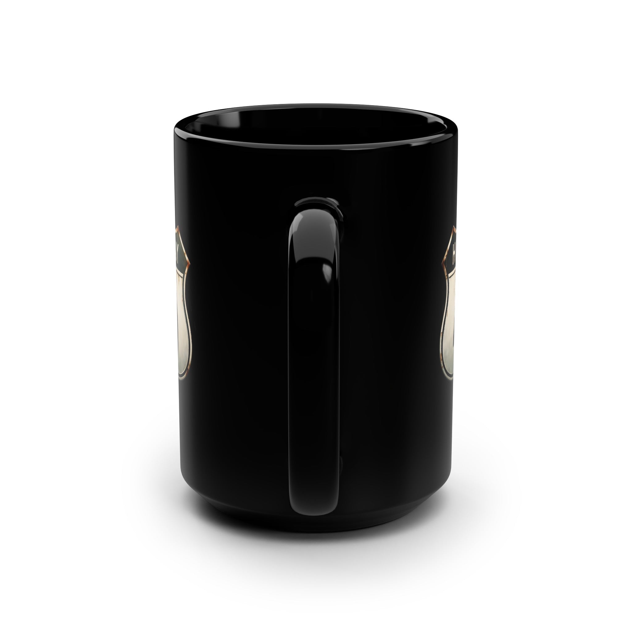 Highway 40 Black Mug, 15oz