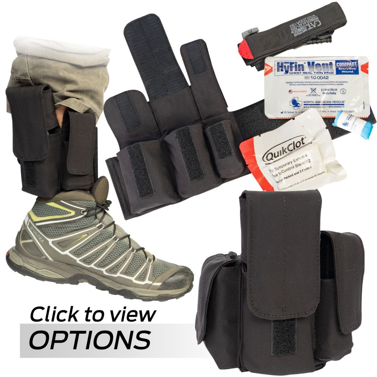 EVERY DAY CARRY (EDC) ANKLE TRAUMA KITS (North American Rescue)