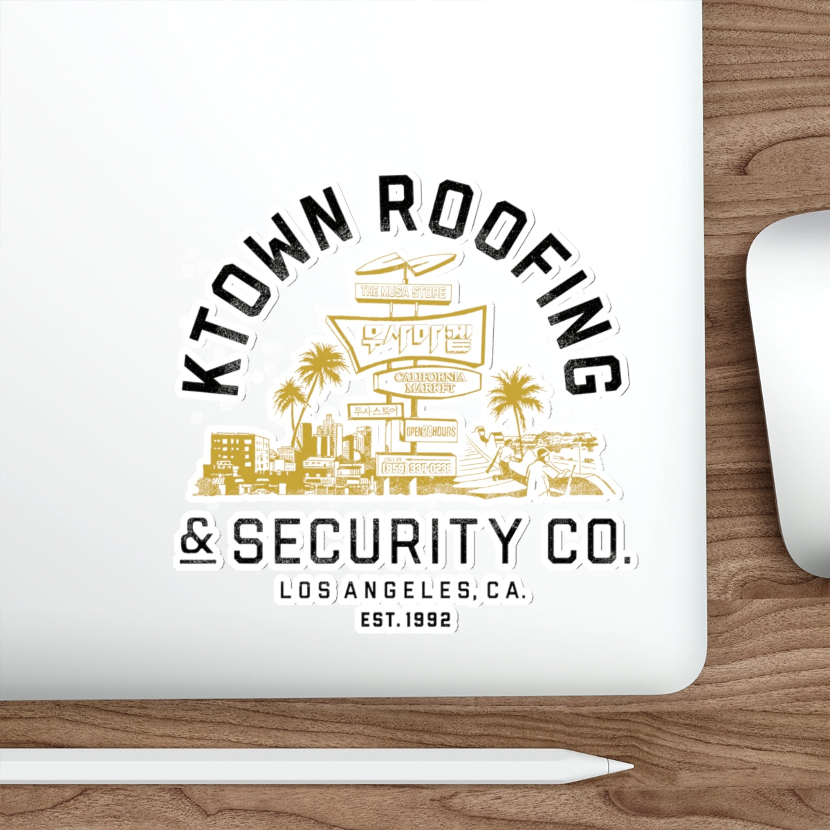 Ktown Roofing & Security Co. Die-Cut Stickers