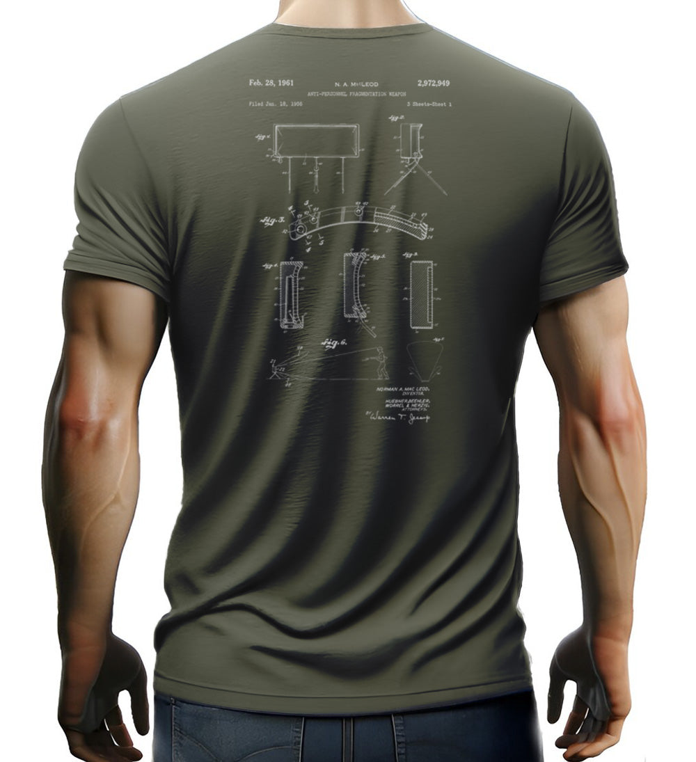 M18A1 Claymore Mine Patent T-shirt