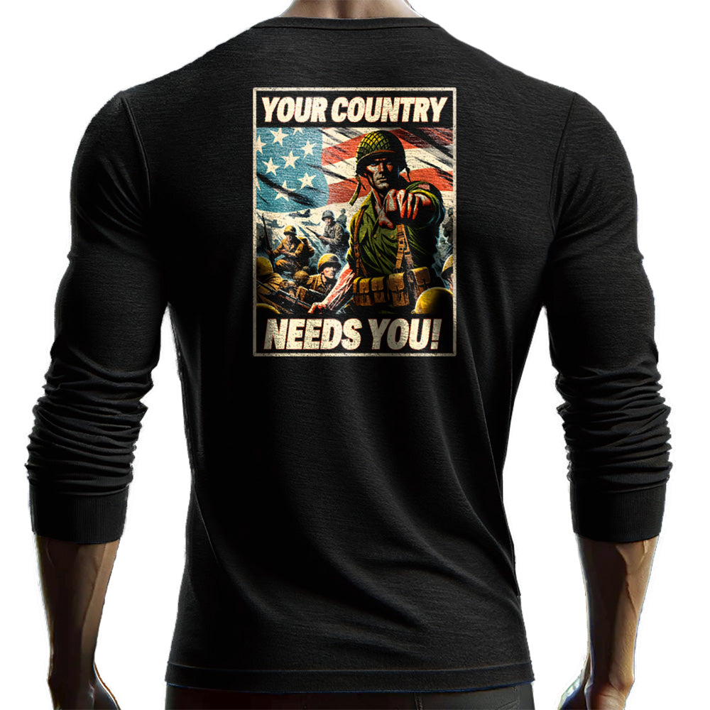 Your Country Needs You Long Sleeve Shirt
