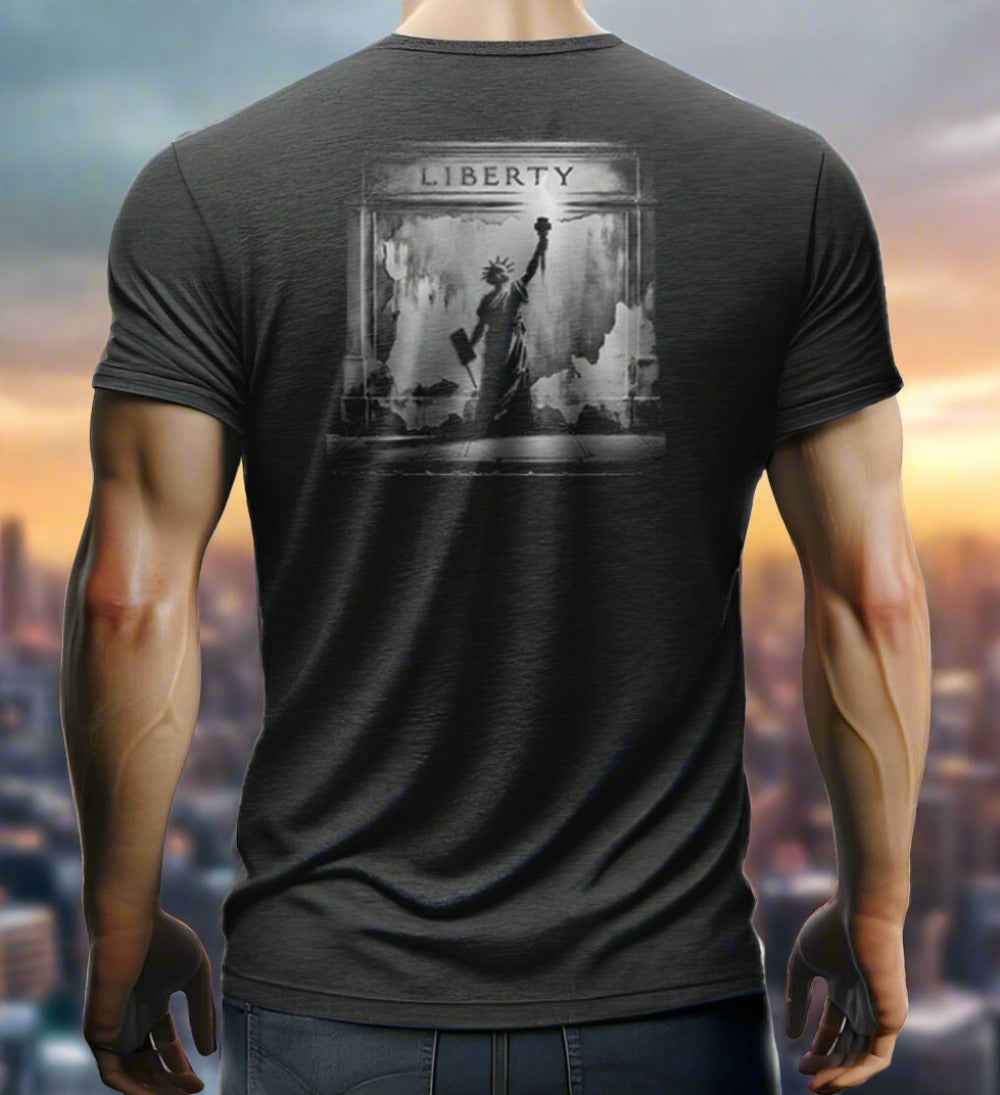 Rediscovering Liberty T-shirt (clearance) (Dark Gray Heather)