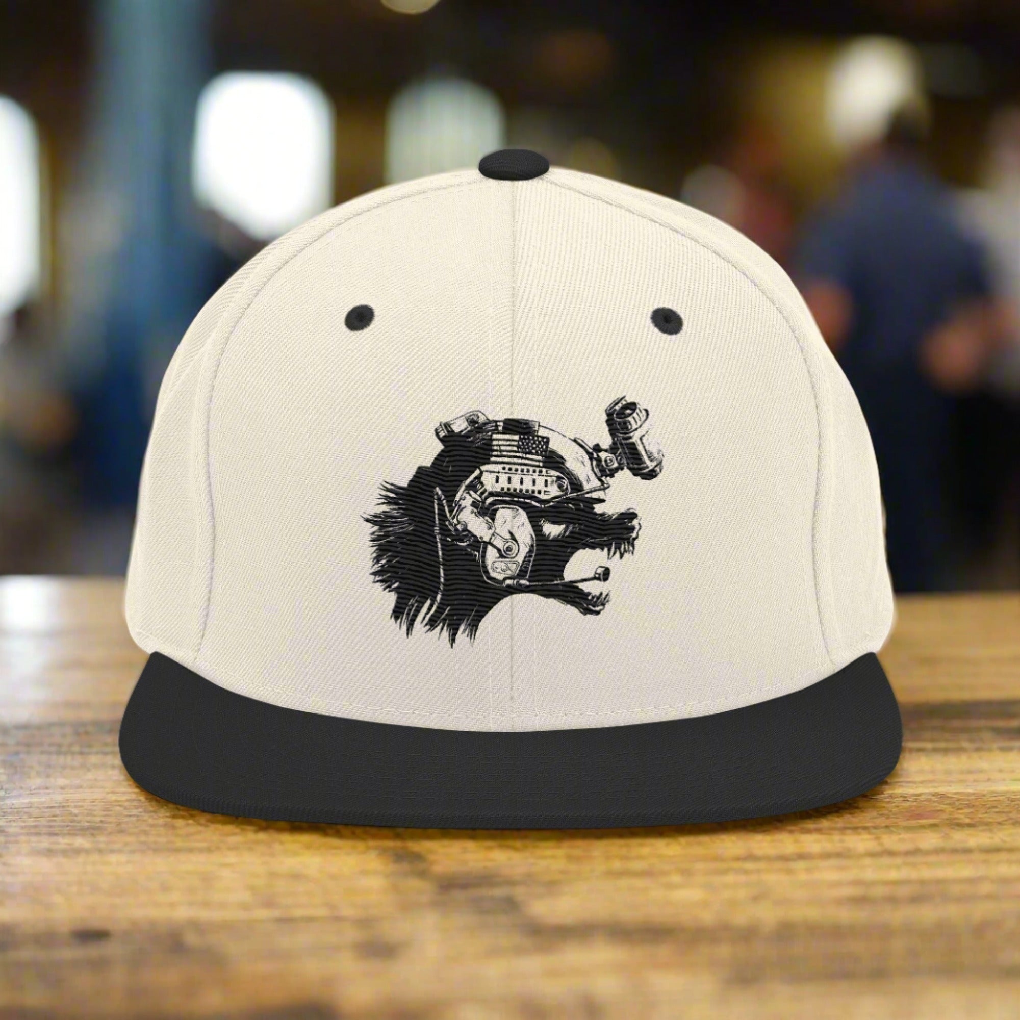 a snapback cap