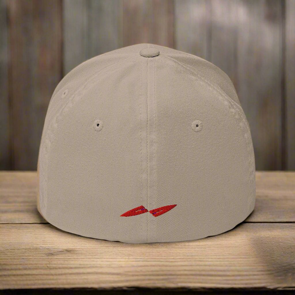 back of a fitted baseball hat