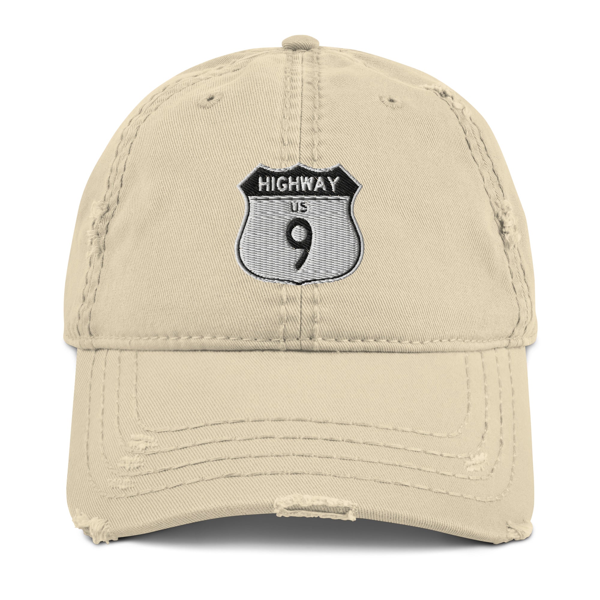 Highway 9 Distressed Dad Hat