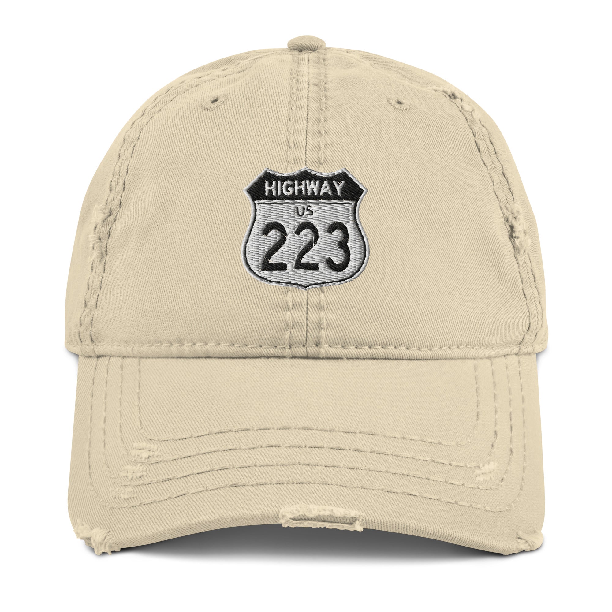 Highway 223 Distressed Dad Hat