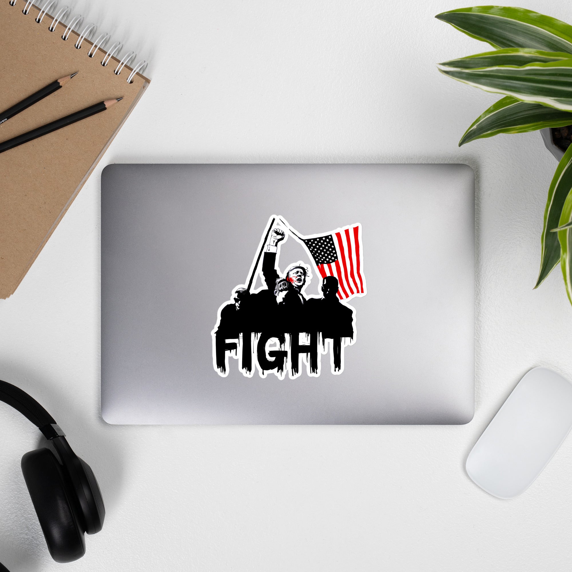 "Fight" Bubble-free stickers