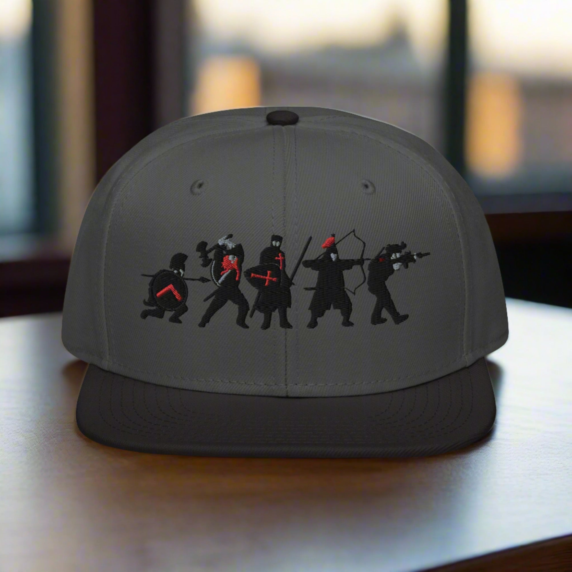 a snapback cap